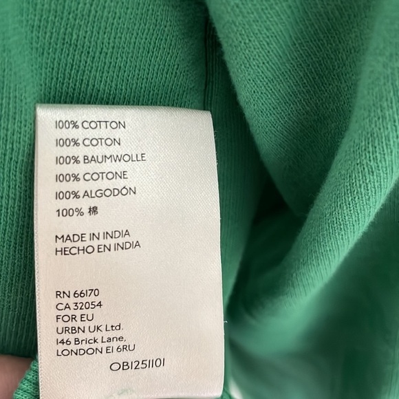 ANTHROPOLOGIE Maeve Green If We Don't Change It Graphic Sweatshirt - Picture 10 of 10